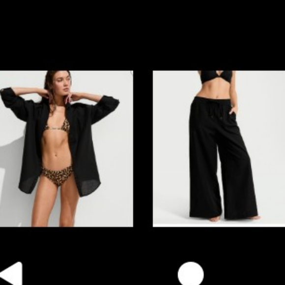 Victoria's secret Boyfriend Shirt And Pants Lot Set - Picture 1 of 13